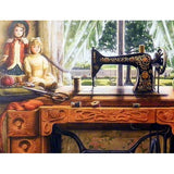 5D diamond embroidery painting full round/ square "Sewing Machines"