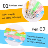 5 Pcs Acrylic or Wood Embossing Stylus Tools Set for Scrapbooking