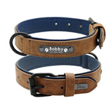 Customized Dogs Collars some incl.  leash, Padded Leather For Small Medium Large Dogs