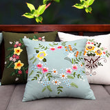 DIY Embroidery Flower Kit Pillow Cushion Case Cross Stitch Set