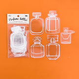 20 Pcs transparent Glass bottle Stickers Decorative Diary DIY scrapbooking junk journal