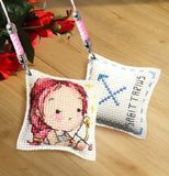 DIY pin cushion Embroidery Kit Set Counted Cross-Stitching 14ct