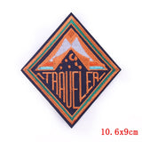 Outdoor Travel Nature Adventure Iron On Patches For Clothing Applique