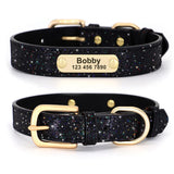 Personalized Leather Cat Collar Cat Adjustable with Kitten Nameplate