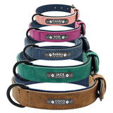 Leather Dog Collar option of Leash Set - 2 Layer Leather For Small Medium Large Dogs