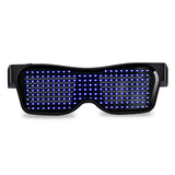 App Control Bluetooth Led Party Glasses USB Charge Flashing  Luminous Eyewear