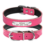 Personalized Leather Cat Collar Cat Adjustable with Kitten Nameplate