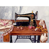 5D diamond embroidery painting full round/ square "Sewing Machines"