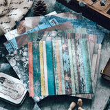 12/24 sheets 6X6" alcohol ink Scrapbook patterned paper pack "Wooden Texture"