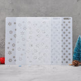 3PCS Snowflake Layering Stencil for Christmas Background cards
