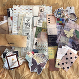 88pcs/pack Retro Material Pack Sticker Frame DIY Diary Journal Scrapbooking
