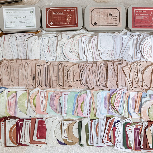 150 pcs labels  paper base borders tags DIY scrapbooking junk journal