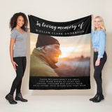 Personalized Photo Custom throw bed Blankets Soft Flannel