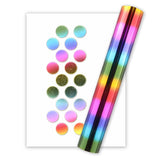 1 Roll 5Mx15CM Heat Activated Hot Foil Glimmer Holographic Sheets for DIY Crafts