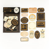 30pcs/pack Vintage Gilding Tag Stickers DIY scrapbooking junk journal