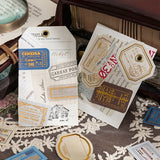30pcs/pack Vintage Gilding Tag Stickers DIY scrapbooking junk journal