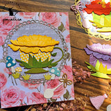 Flower Cup - spoon - animals  Metal Cutting Dies DIY Scrapbooking DIY Paper Cards