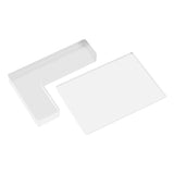 2PCS/Set Small  Clear Acrylic Stamp Positioner Kit Tool Stamping Platform for DiY Craft Card Making
