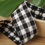 10 Yards 25MM/ 38mm Double-sided Polyester Cotton Plaid Ribbon