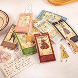 40pcs/pack Retro Fashion Girl Vintage Lady Washi Paper Stickers DIY Diary Journal Scrapbooking