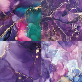 12/24 sheets 6X6" alcohol ink Scrapbook patterned paper pack "Ideality"