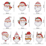 10 pieces DIY Diamond Painting Christmas Decorations for tree or pendants