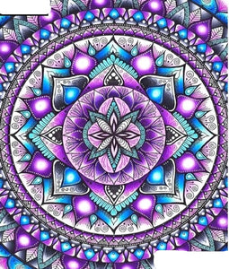 5D DIY Diamond Art Painting Kits -Full Square / Round Drill  "Flower Mandala"