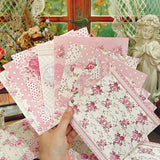30 sheets 14*14cm Size light patterned paper DIY card scrapbooking