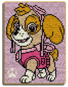 Latch hook DIY rug kit preprinted "Paw patrol Dogs" option 3 sizes