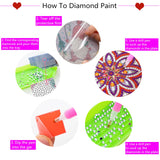 12PCS/Set Mandala DIY Diamond Painting Coaster set