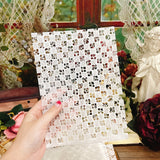 Panalisacraft 20sheets A5 Hollow tissue paper texture paperDIY card scrapbooking