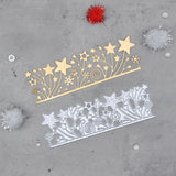 Metal Cutting Die Star And Snowflake Lace Border  For DIY Scrapbooking Paper Crafts