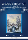 Counted unprinted cross stitch patterns - Landscapes and animals14-28CT set A