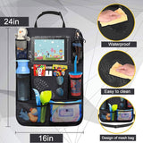 1-2PC Car Back Seat Organizer for Kids  Tablet Holder with Pockets