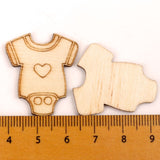 Mixed Baby Pattern Ornaments 45-50mm 10pcs for DIY Crafts