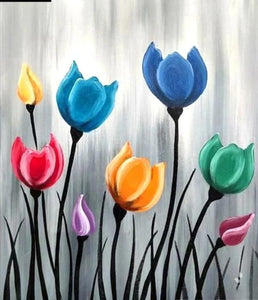 5D DIY Diamond embroidery Painting Kits -Full Round/square Drill "Tulips"