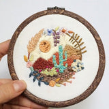 Embroidery Kit with Hoop for Beginner "Mini Flower Patterns"