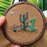 Embroidery Kit with Hoop for Beginner "Mini Flower Patterns"