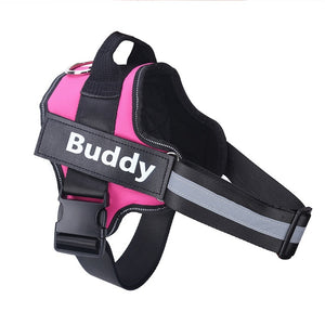 Personalized Dog Harness Reflective Breathable With Custom Name Patch No Pull