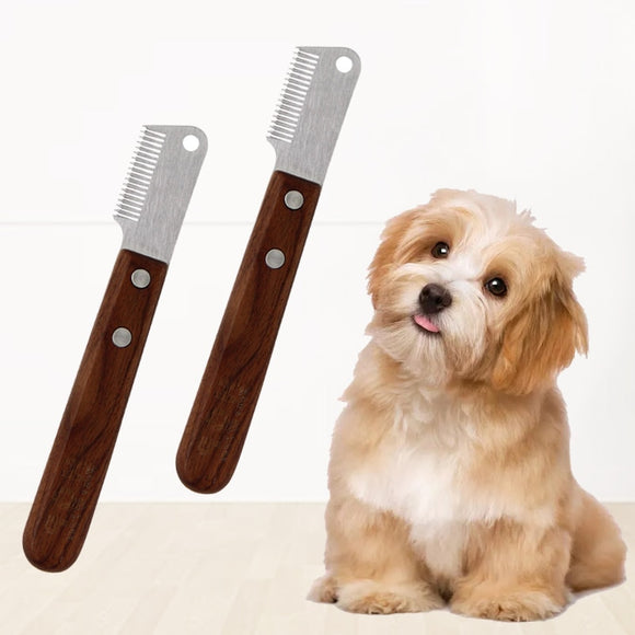 Pet Hair Shedding Comb Cat or dog Brush Grooming Tool  For Matted or Curly Long Hair