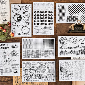 Vintage style rubber Stamps For Scrapbooking