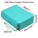 184/200/252 Slots Pencil case - 4 zipper compartments