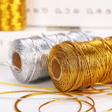 100M/Roll Gold or Silver Cords -Metallic Twine Non-Slip DIY Sewing