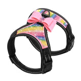 Reflective Bling Vest Dog Harness Nylon for  Small Medium Dogs - calm dogs only