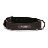 Custom Luxury Large Small Big Dog Collar Leather Personalized, Wide Leather Personalized Collar for Dogs Name Engraved