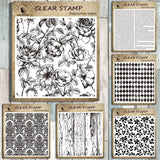 Background Transparent Clear Silicone Stamps for DIY Scrapbooking/Card Making