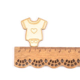 10pcs  Mixed Baby Pattern Wood suit DIY Crafts Scrapbook 46x50mm