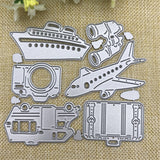 Travel Transport Metal Cutting Dies for Scrapbooking Card making