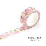 Romantic Floral Washi Tape 15mm*7m  DIY Scrapbooking journals