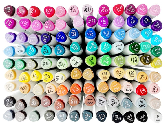 Twin Tip Alcohol Ink Markers 13 Colours- Cases, stamp pads-Set B